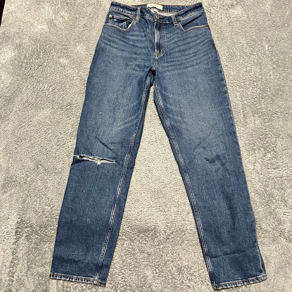 Abercrombie & Fitch Jeans Womens 28 /6 (30x28.5) Mom High Rise Curve Love Ankle